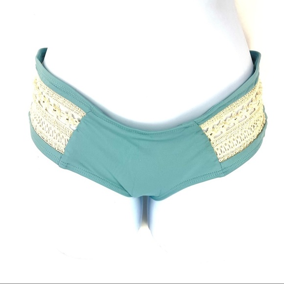 L*Space Women’s Blue Green Bikini Bottoms - Picture 4 of 9